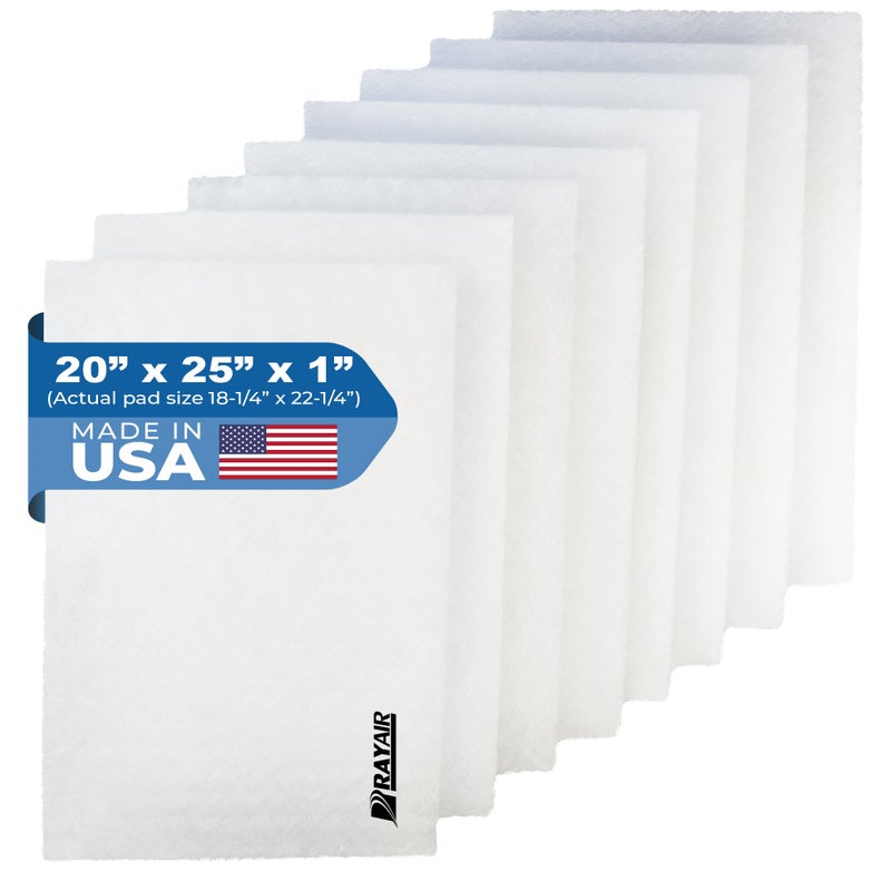 RAYAIR SUPPLY 20x25 Replacement Filter Pads Compatible with Respicaire CG MicroCLean 95 Air Cleaner 20x25 Refills (4 Pack) - Image 1